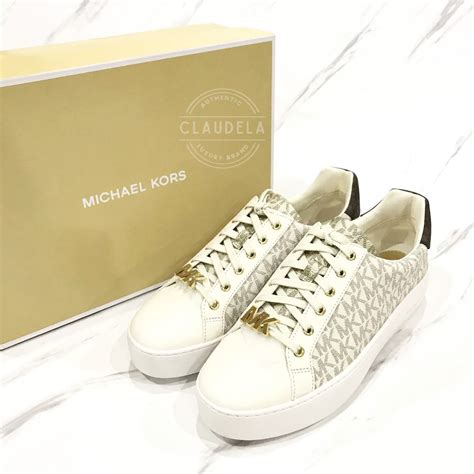 michael kors poppy lace-up sneakers|mk poppy logo sneakers.